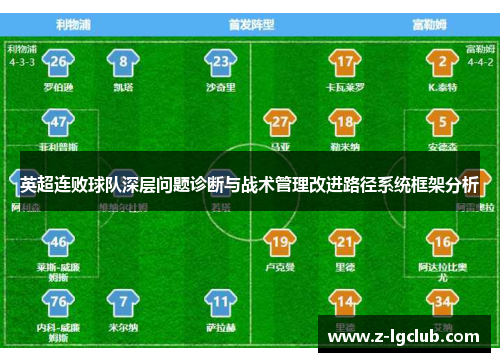 英超连败球队深层问题诊断与战术管理改进路径系统框架分析